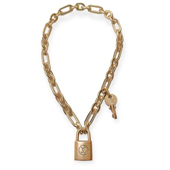 Louis Vuitton Jewelry - LOUIS VUITTON Padlock Necklace